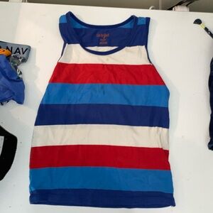Red, white, blue tank top